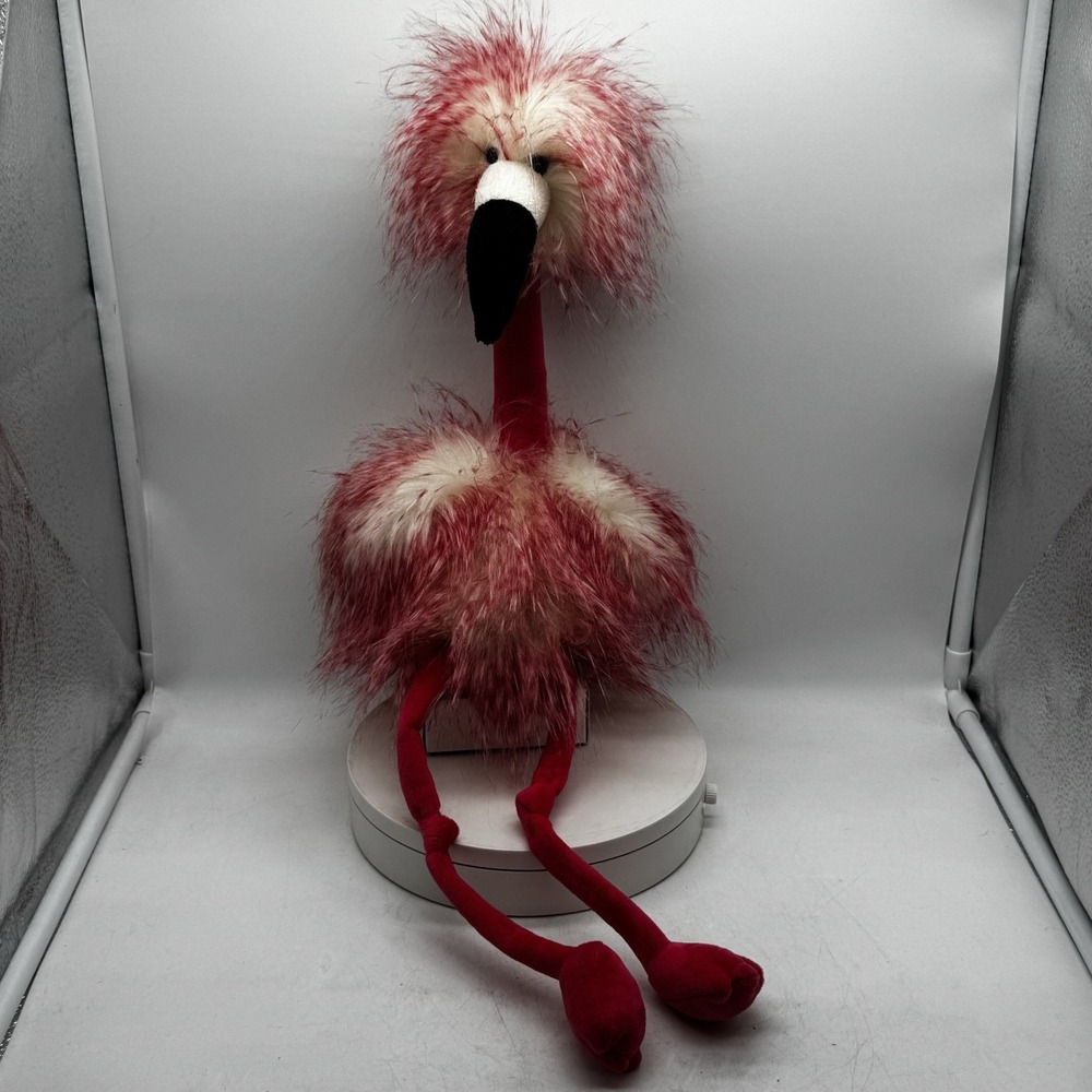 Jellycat London Flora the Flamingo 21" Ultra Fluffy Coral Pink Plush Bird